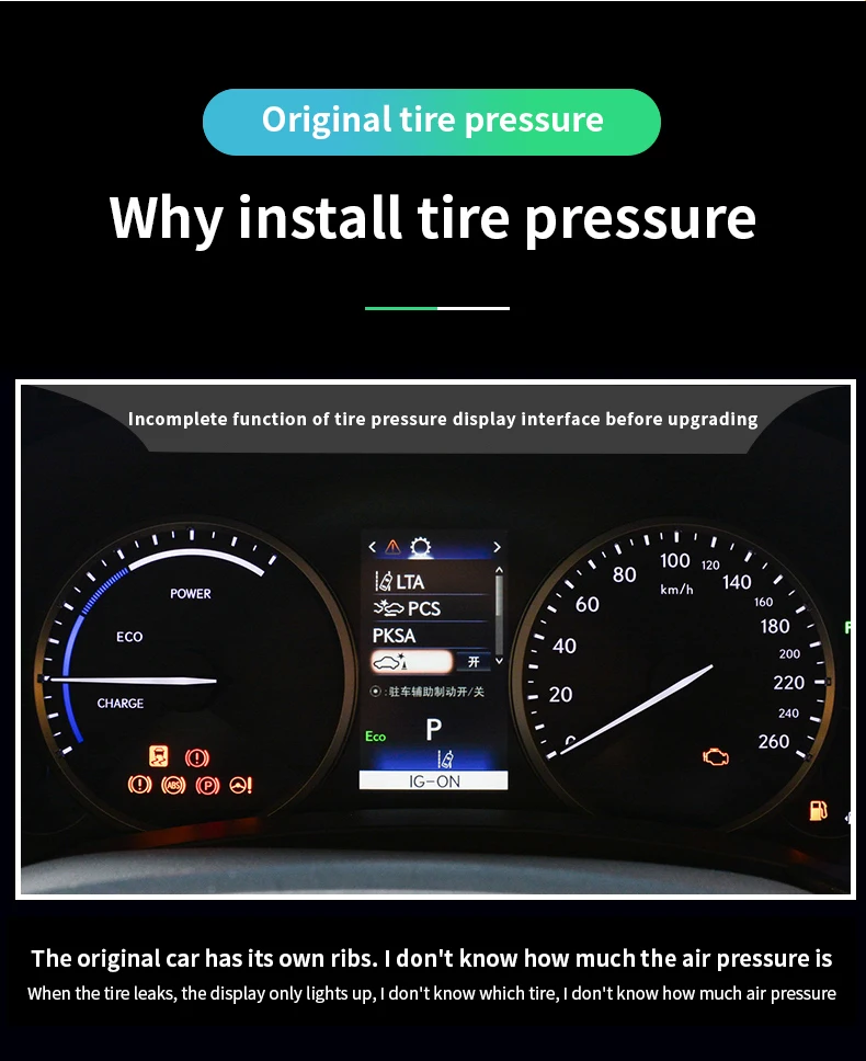 OBD TPMS система контроля давления в шинах для Lexus NX в режиме реального времени интеллектуальный мониторинг OBD датчик система охранной сигнализации