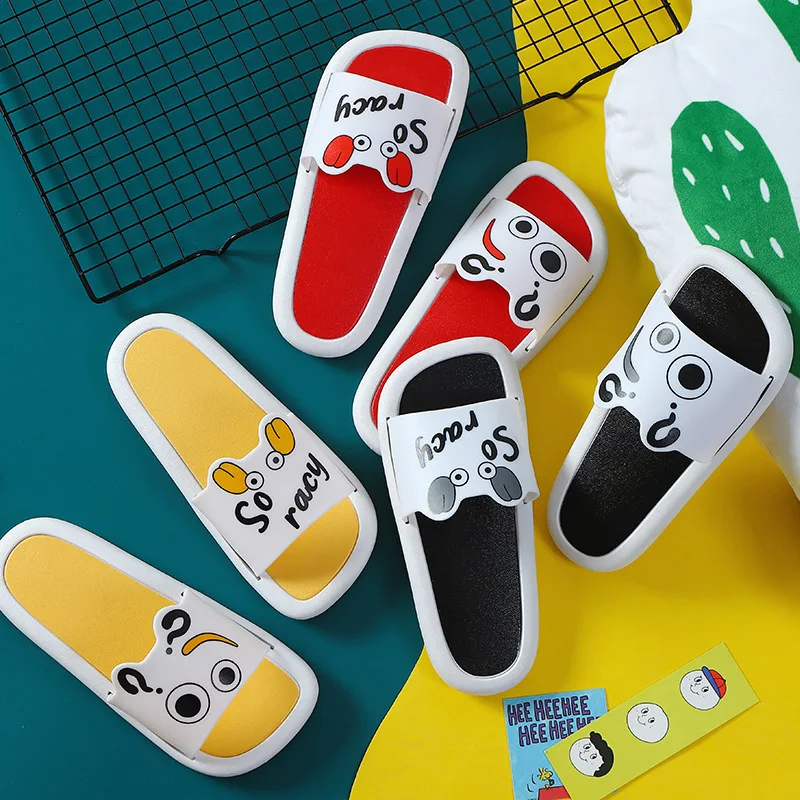 Летние сандалии для детей и родителей на толстой подошве с рисунком краба из