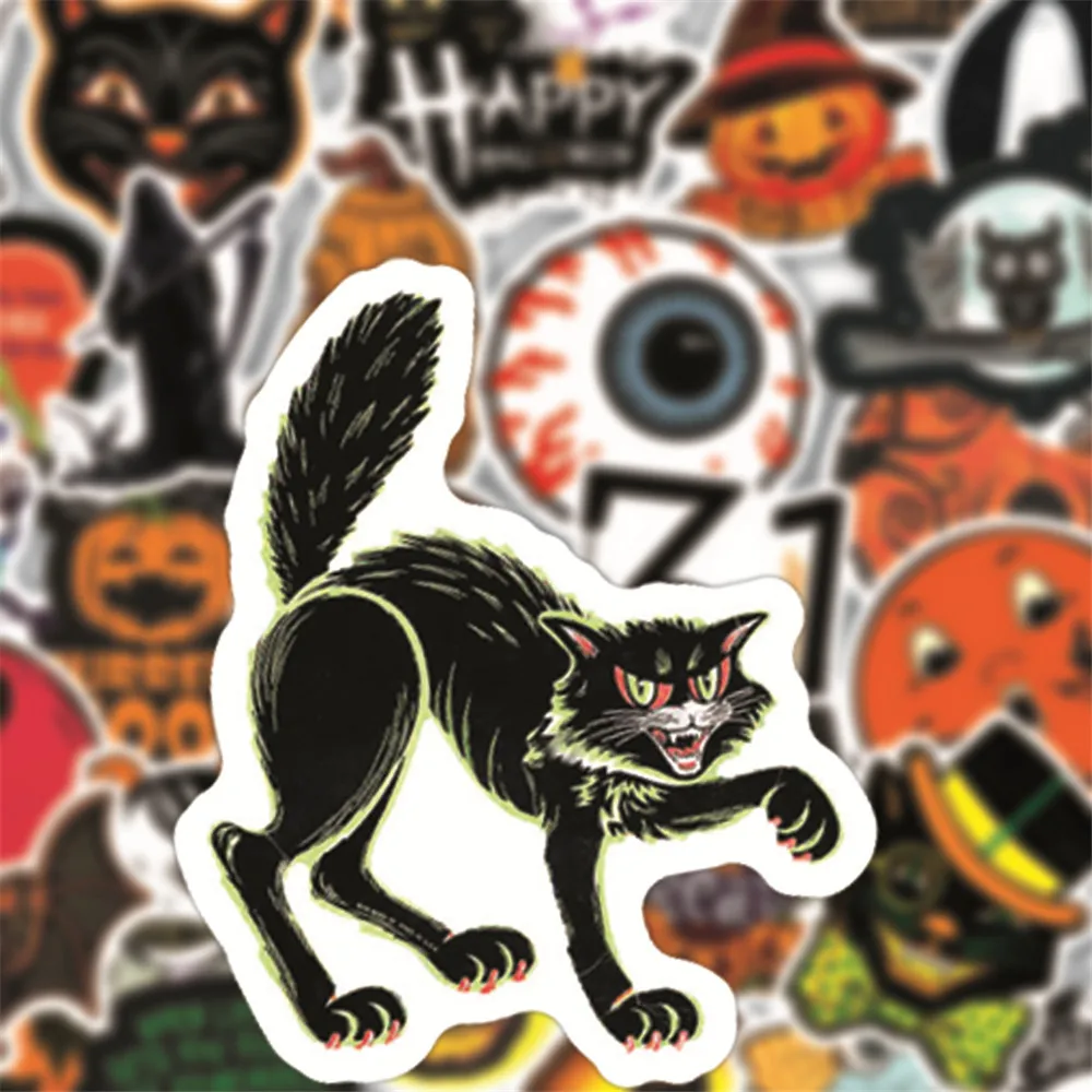

50pcs Nightmare Before Christmas Halloween movie Sticker pack fans anime paster cosplay scrapbooking diy phone laptop decoration