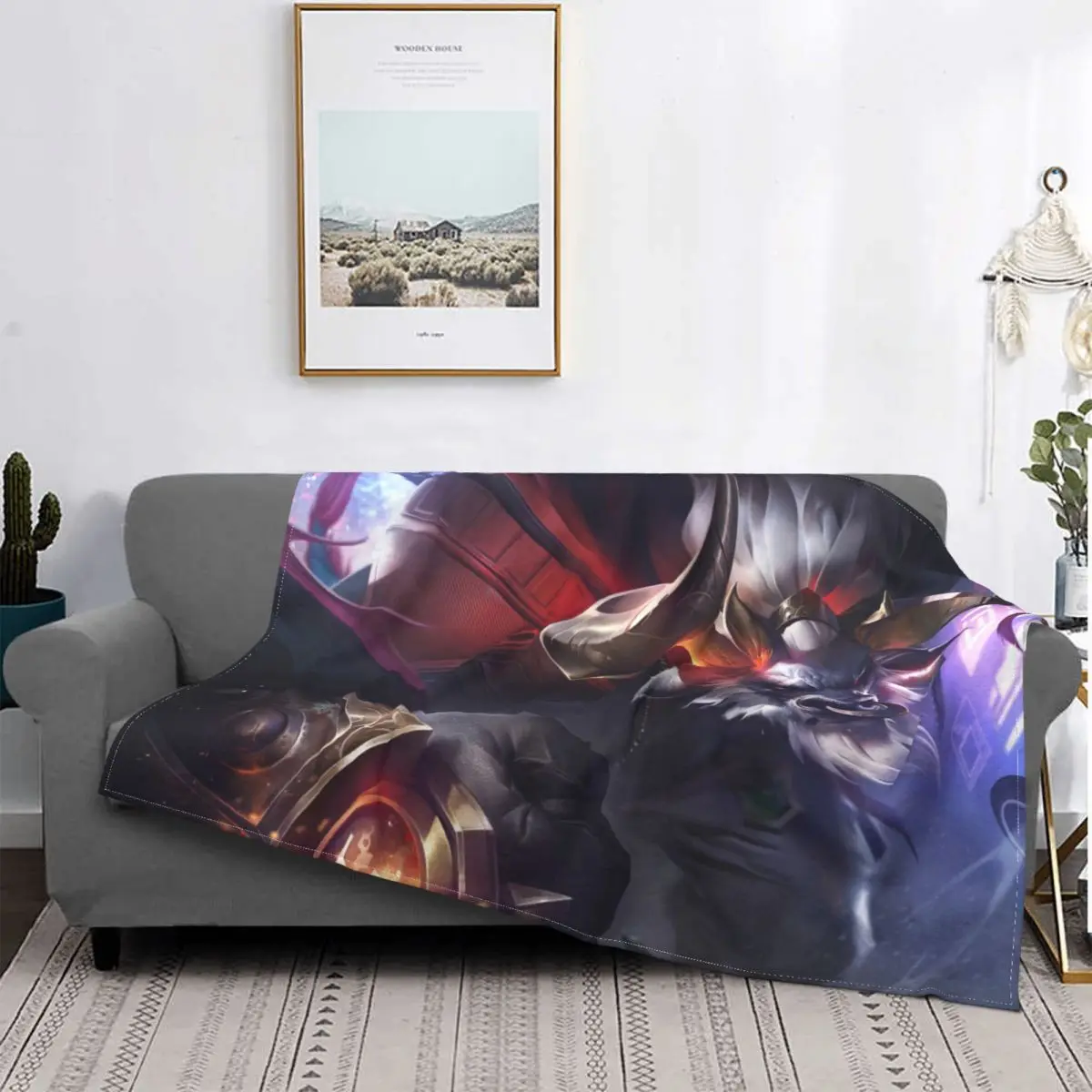

League of Legend-Manta de franela de игра Lonian Moba для primavera и отонул, pugio, ropa de cama para Winter