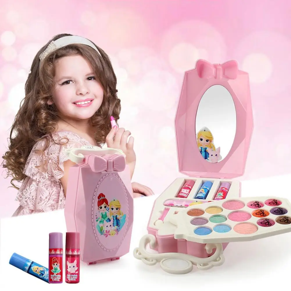 

Fairy Tale Design Multi-Layer Makeup Case Cosmetic Set Palette Girls Play Toy