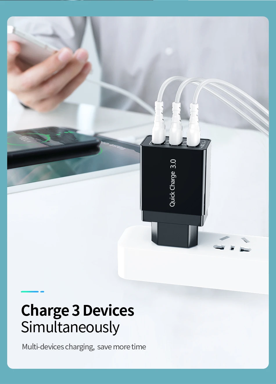 Udyr Quick Charge 4,0 3,0 USB зарядное устройство для iPhone 11 samsung S10 A50 huawei P30 Pro EU US 4 порта быстрое настенное зарядное устройство для мобильного телефона