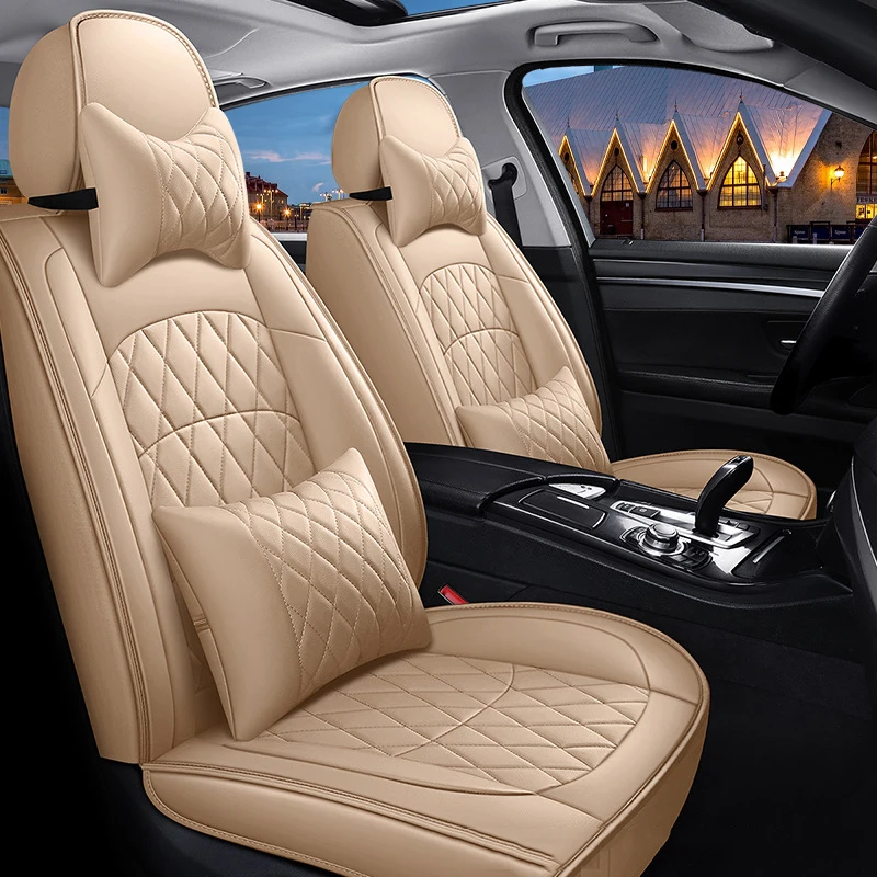 

kalaisike Leather Universal Car Seat covers for Ssangyong all Rexton models Actyon korando Kyron Tivolan auto styling accessorie