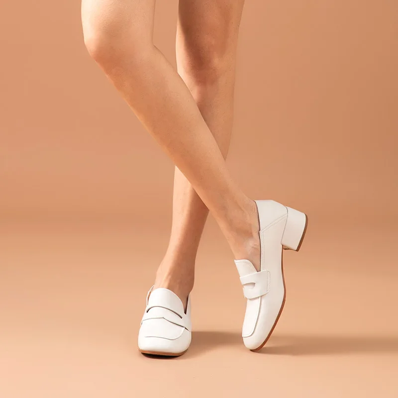 Женские туфли лодочки BeauToday повседневные офисные из натуральной телячьей кожи с