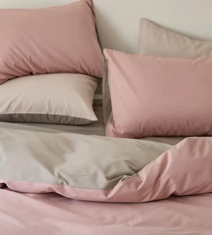 

Простой комплект постельного белья из чистого розового, зеленого, оранжевого, коричневого, синего цветов, 100s хлопок, полноразмерный, двуспа...