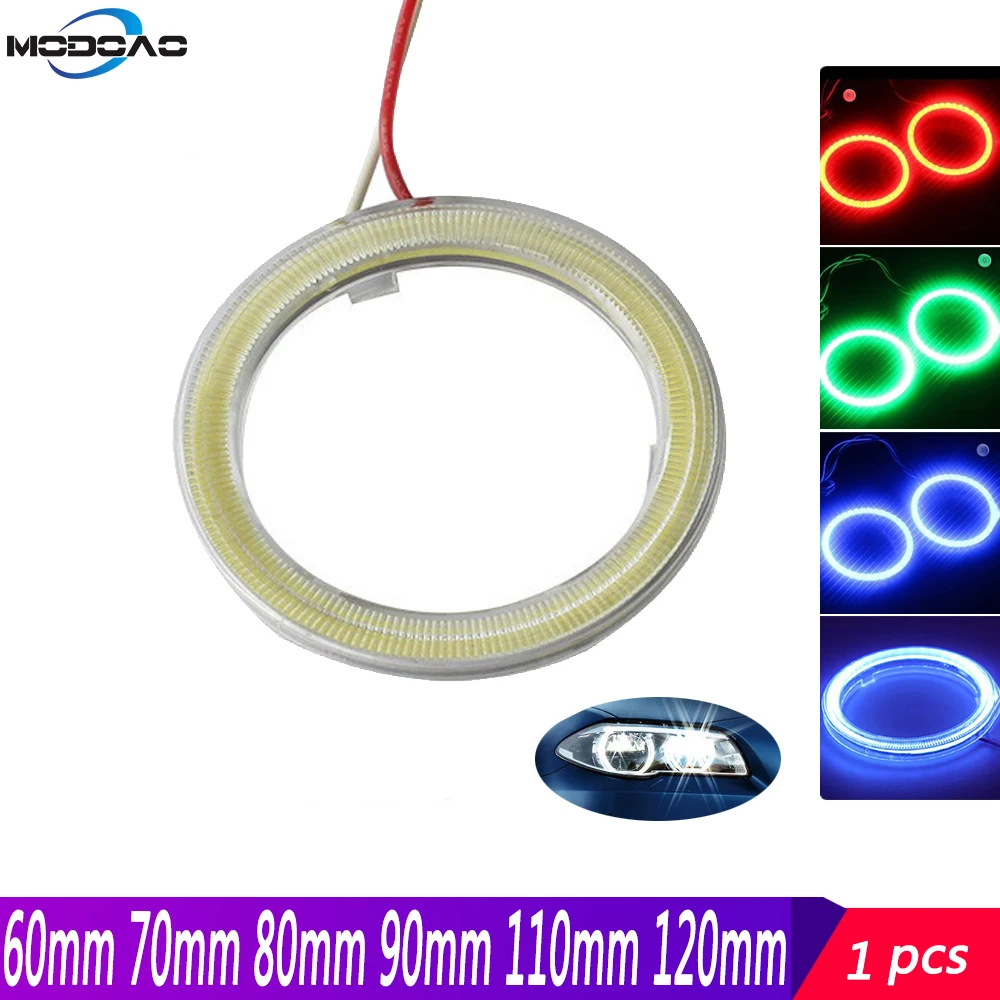 1 шт. светодиодные кольцевые огни гало ангельские глазки 12 В 60 мм 70 80 90 100 110 120