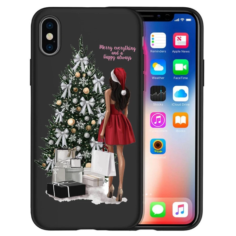 Для iphone 11 Pro Max Рождественская Елка роскошный модный чехол для девушек для iphone 8 7 X XS Max XR 6 7 8 Plus 5s SE чехол Etui