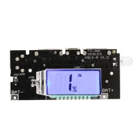 dual usb 5v 1a 2 1a power bank 18650 lithium batery charger diy module lcd display lcd charging module