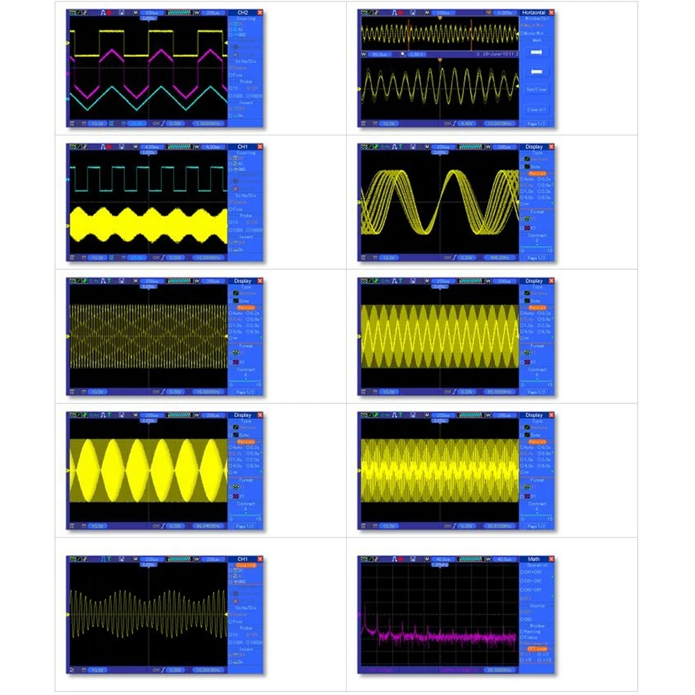 Hantek DSO5072P Digital Oscilloscope 70MHz Bandwidth 1GSa/s 40K TFT Signal Waveform WVGA USB Portatil Osciloscope | Инструменты