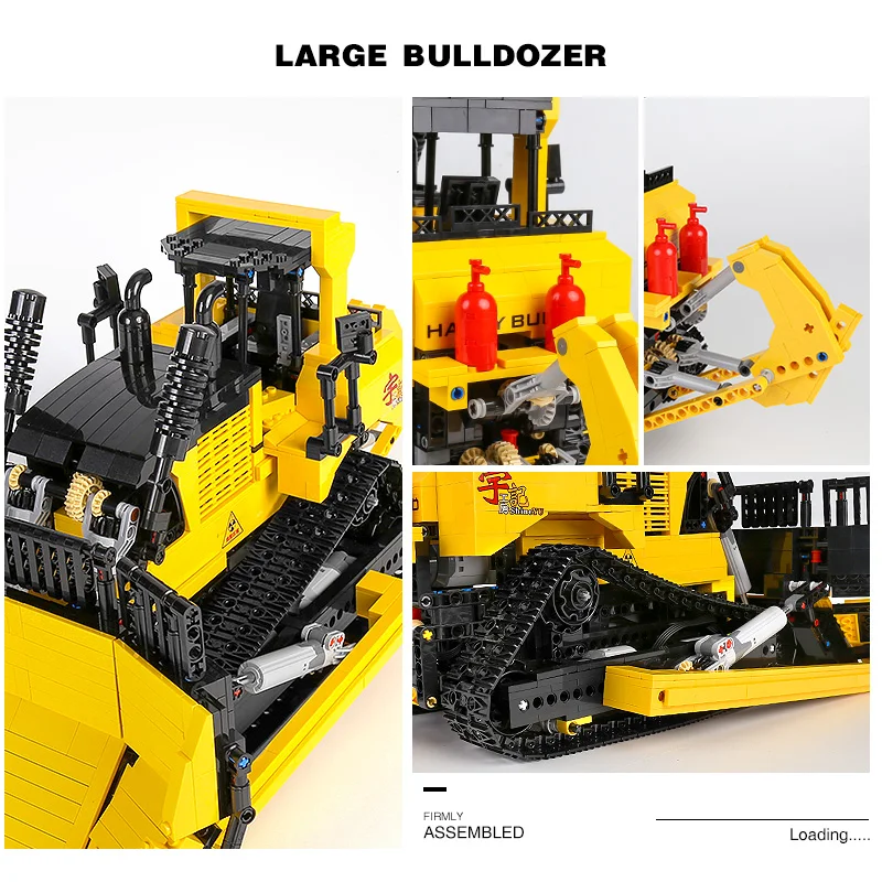 

Yeshin 22011 High-Tech Toys The 20008 APP RC Motorized Bulldozer Model Building Blocks Assembly Bricks Kits Kids Christmas Gifts