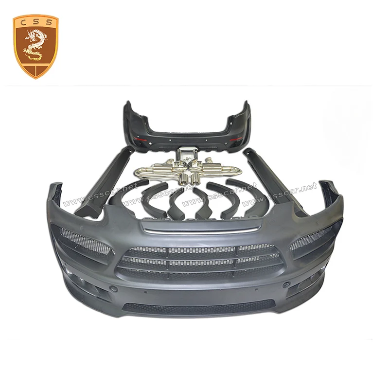 CSSCAR поставщик для 2011-2014 Porsche 958 модернизация H стиль FRP стекловолокно кузов комплект подходит Porsche-автомобильные аксессуары круглый хвост горлышко