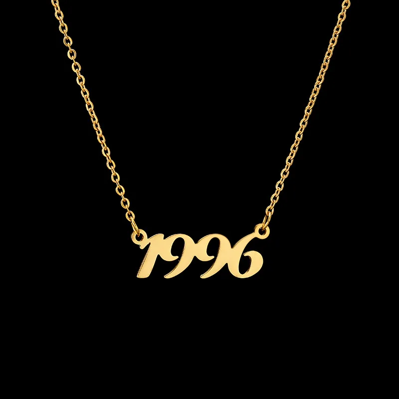 

Necklace For Women Man Necklace Custom Stainless Steel Digital Necklace Gift To Girlfriend Jewelry On The Neck Initial Pendant