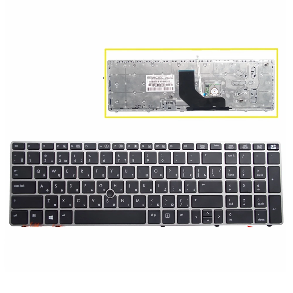 Русская клавиатура для ноутбука HP EliteBook 8560p 8570P 8560B 6560b 6565b 6560P с полкой