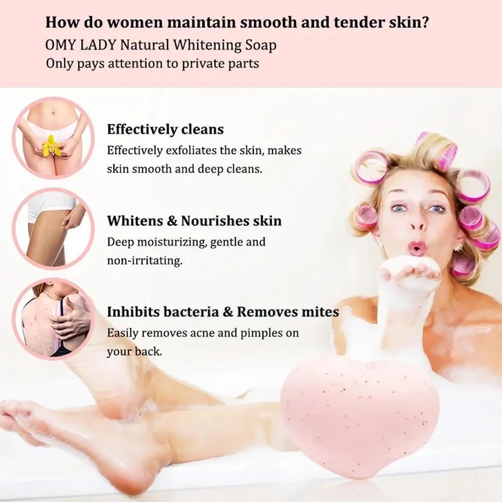 

Omy Lady Peach Scented Feminine Intimate Wash Whitening Scrub Soap Body Scrub Soap Scent Whitening Peach Yoni Bar G6m4