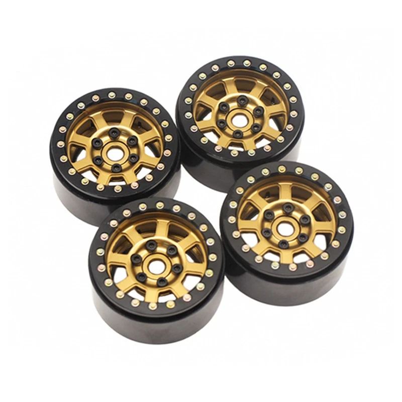 

4PCS Wheel Rim Wheel Hub for 1/10 RC Crawler Car Axial SCX10 with for MN Front and Rear Axle Housing Accessories Toys