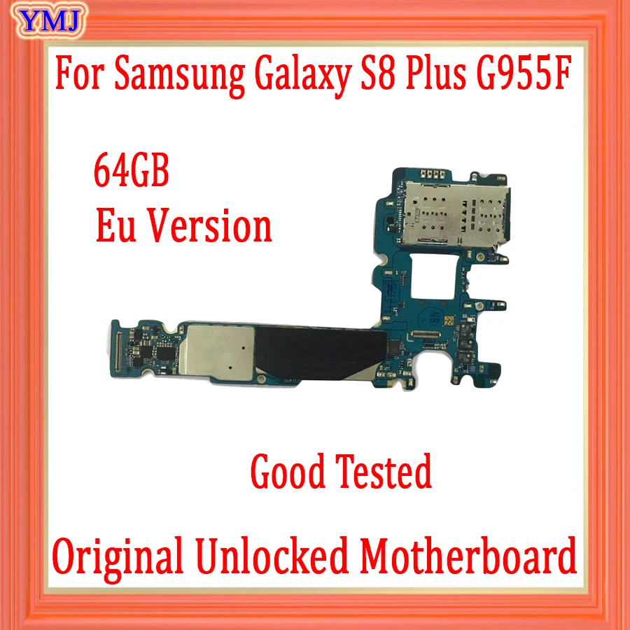 100% оригинальная разблокированная материнская плата для Samsung Galaxy S8 Plus G955F G955FD 64 ГБ