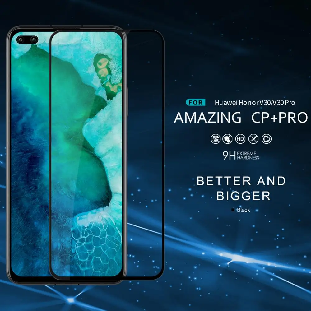 Защитная пленка для экрана huawei Honor V30 из закаленного стекла NILLKIN CP+ полная защита от клея защитная пленка huawei Honor V30/V30 PRO