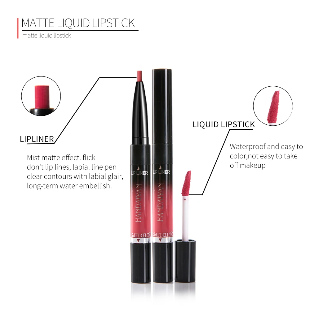 Матовая жидкая губная помада водонепроницаемая долговечная матовая бархатная