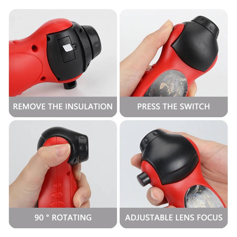 Игрушка-проектор с рисунком динозавра фонарь онарик-проектор детская игрушка