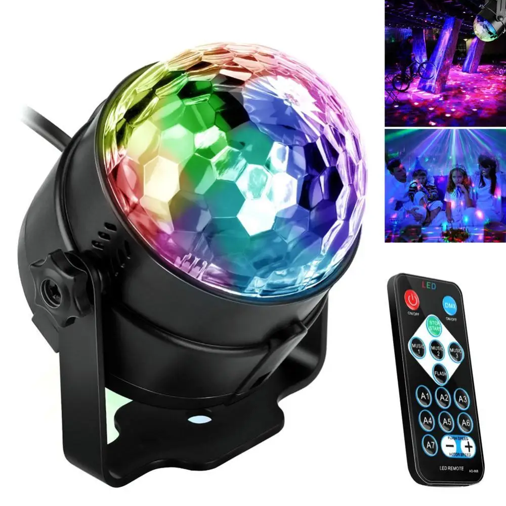 

Горячие продажи красочный мини пульт дистанционного управления светодиодный сцсветильник Домашняя вечеринка дискотека клуб DJ KTV лампа