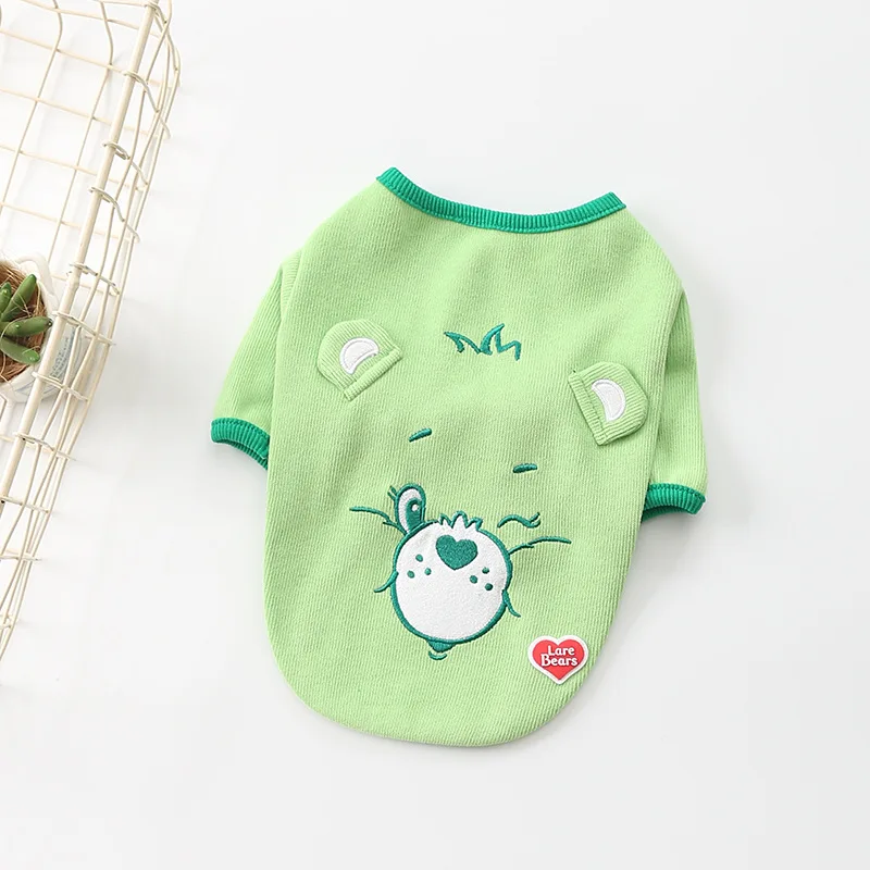 Жилеты для домашних питомцев с принтом зеленого и желтого цветов новейшая