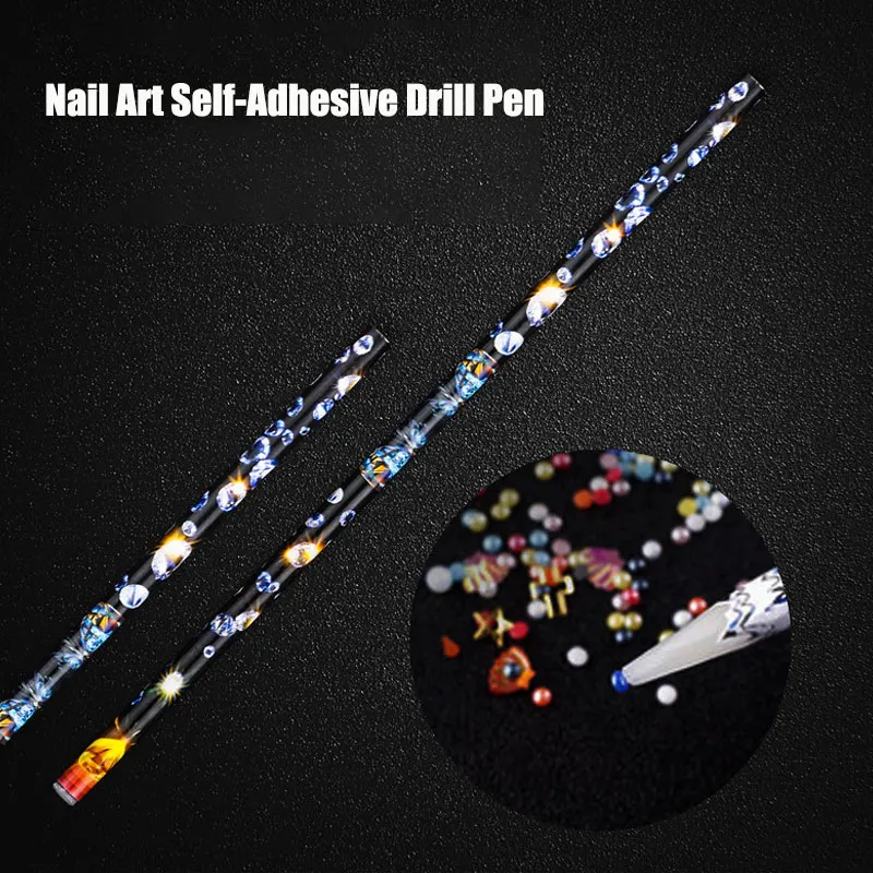 

Wax Pencil for Rhinestone Nail Art Tools Picker Decorative Nails Manicure Tool Dotting Pen Point Drill Crayon Picking Up 1PC