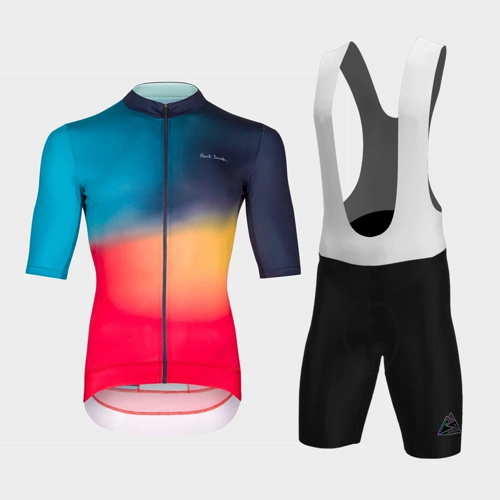 

Paul Smith Men‘s Cycling Wear Professional Team Suit Road Bike Wear Bib 9D Gel Shorts Ropa Hombre Summer Suitbike Suit