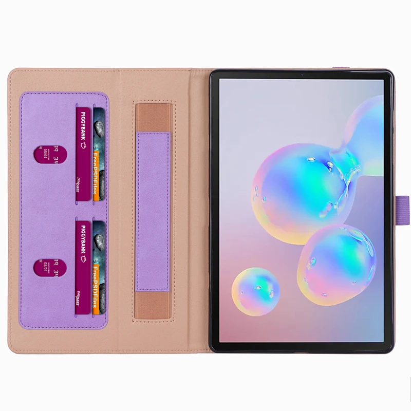 Ретро телячья кожа кожаный чехол для samsung Galaxy Tab S6 10," T860 бизнес ручной карты Стенд смарт-чехол для samsung Tab T865