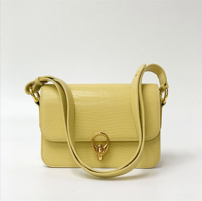 

Модная трендовая женская сумка на плечо с новой текстурой, Повседневная маленькая квадратная сумка, натуральные сумки-мессенджеры через пл...