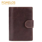 POMELOS мужской кошелек, Модное Новое поступление, мужской кошелек из натуральной кожи, функциональный мужской кошелек с карманом для паспорта, маленький кожаный кошелек