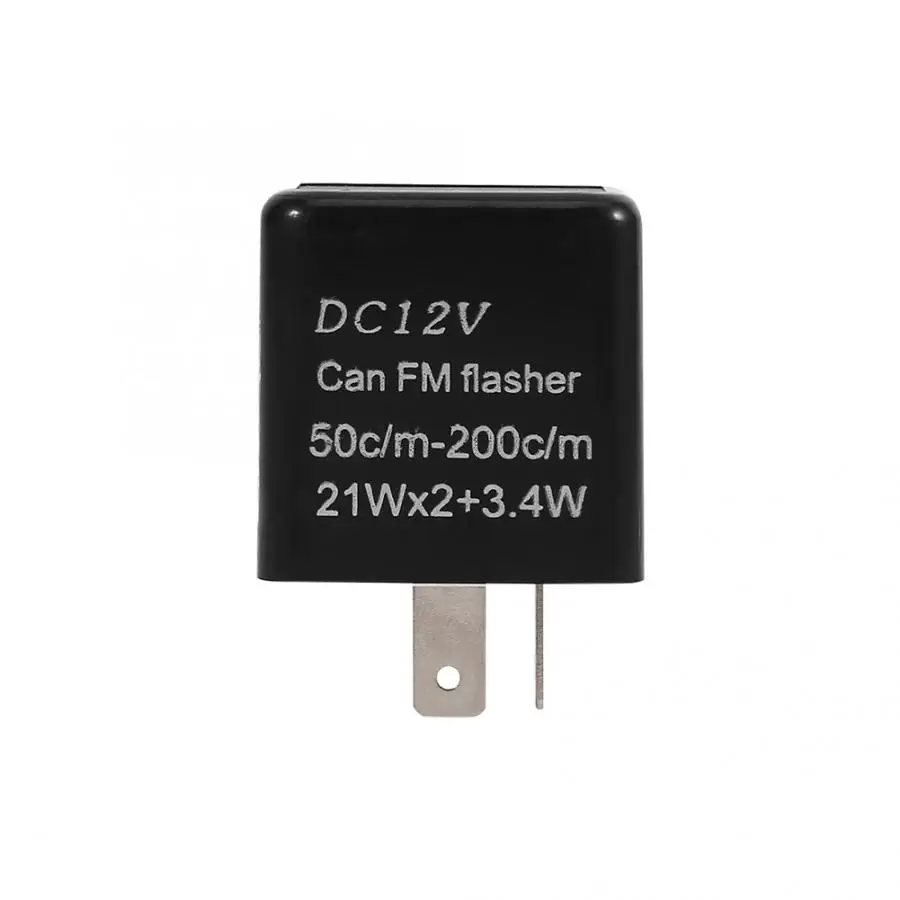 12V 2 Pin Universal Adjustable Flasher Relay Waterproof LED Turn Signal Indicator Black Orange | Автомобили и мотоциклы