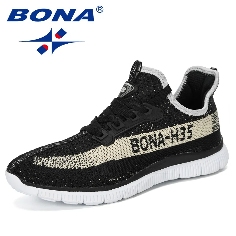 BONA 2019 New Designer Sneakers Breathable Casual No-Slip Men Vulcanize Shoes Male Air Mesh Wear-Resistant Tenis Masculino |