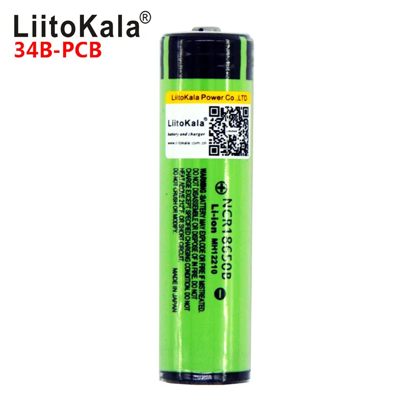 Аккумуляторная батарея LiitoKala NCR18650B 100% мАч 18650 в | Электроника
