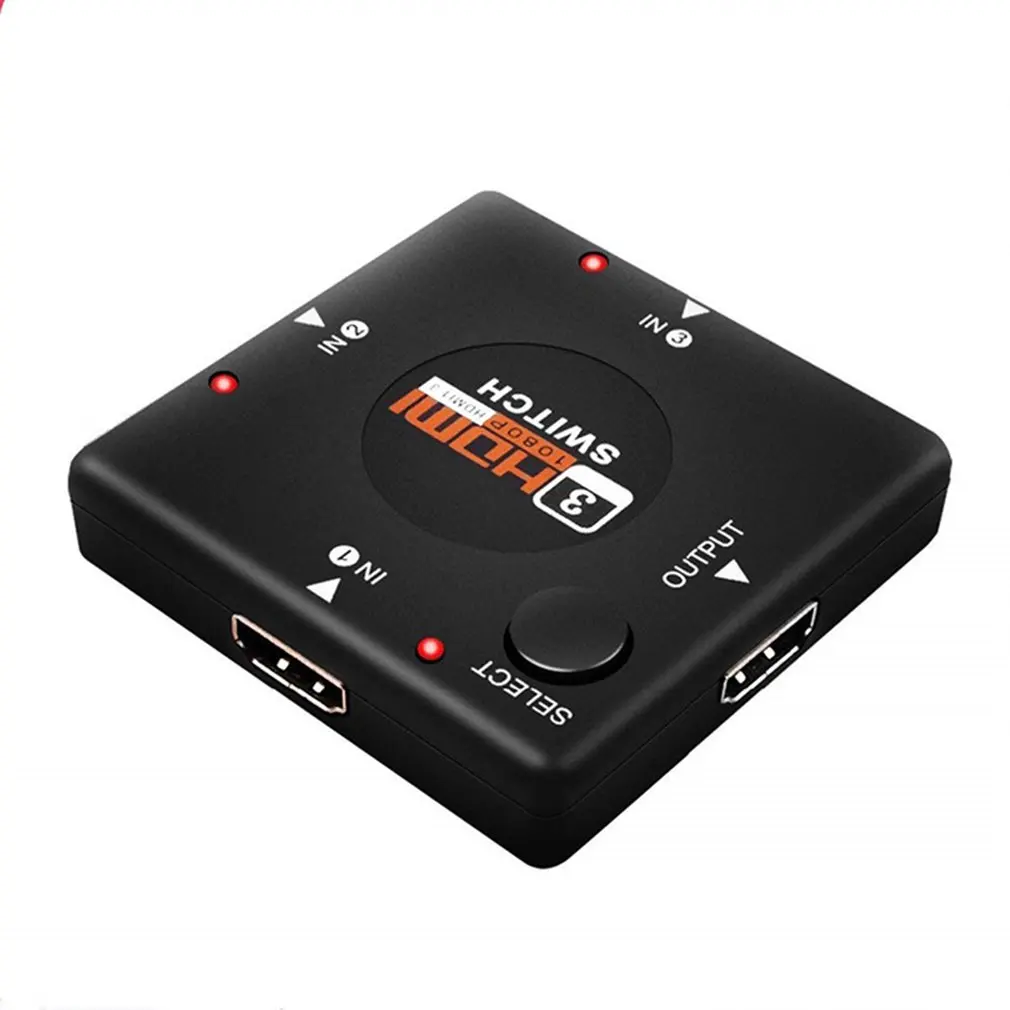 3-в-1 выход Mini 3 Port HDMI-совместимый переключатель сплиттер коробка для HDTV 1080P видео