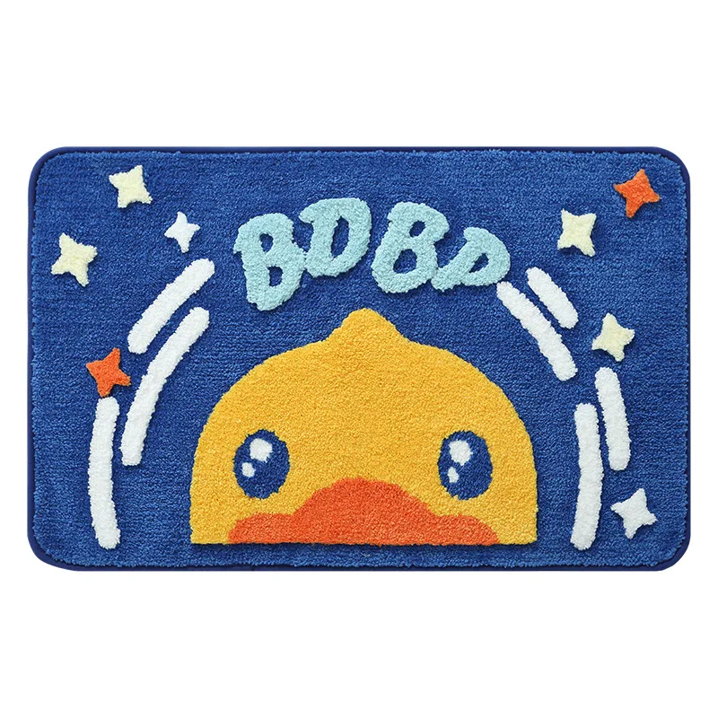 

Cute Duck Bath Mat Toilet Entrance Carpet Water absorption Door Mat Rug Bedroom Besides Child Room Mats Living Room Home Decor