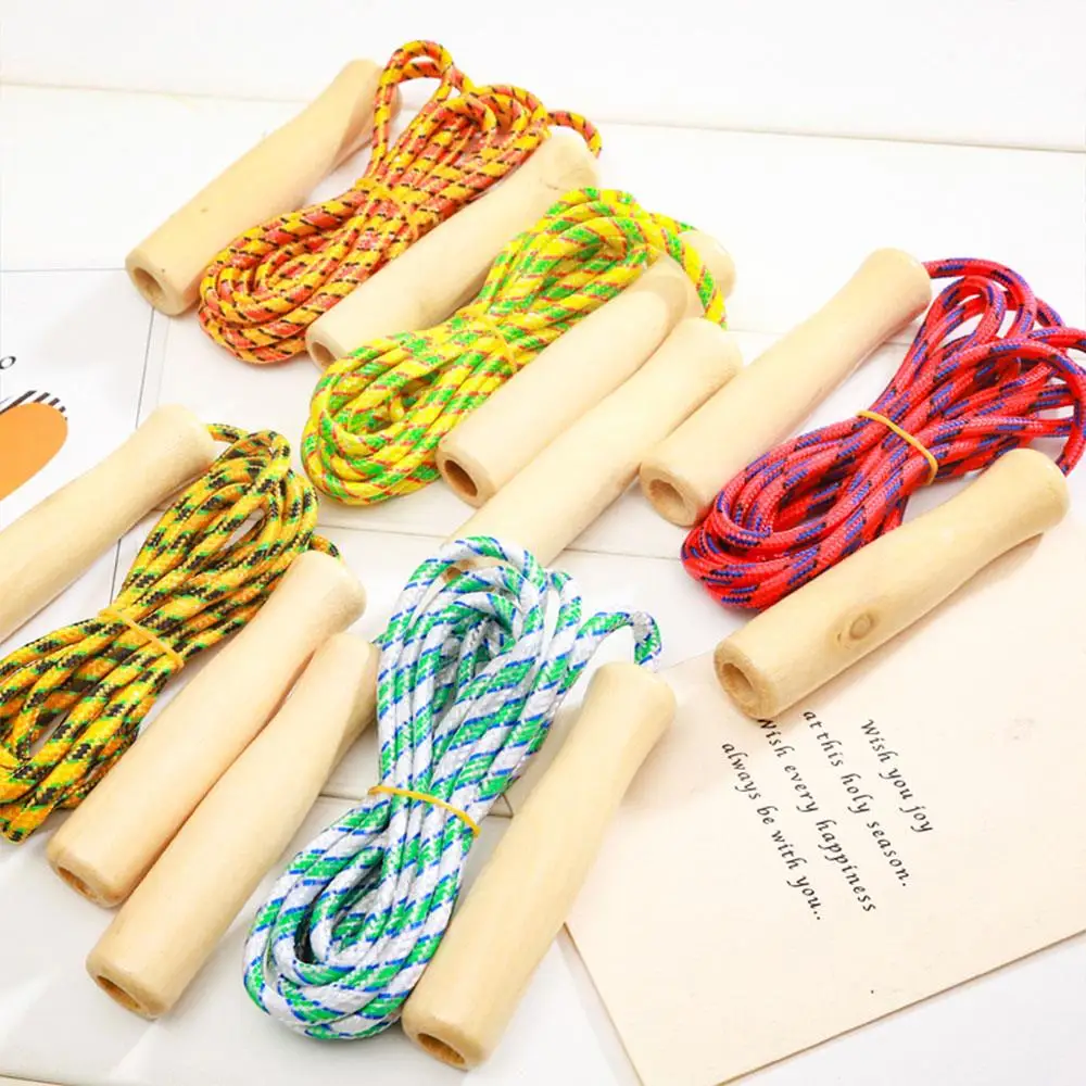 

Kids Jump Rope Children Rope Skipping Physical Development Children'S Toys Wood Log Color Game Gifts Child Skipping Rope