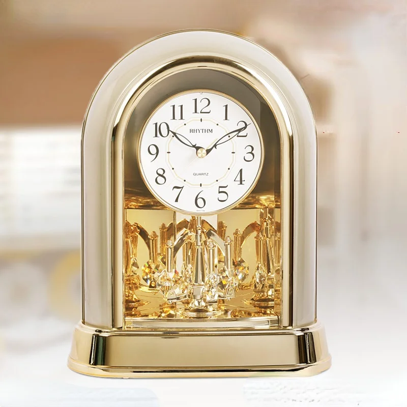 

Брендовые европейские классические настольные часы RHYTHM, современные модные настольные часы для гостиной и офиса, креативное украшение 4SG696