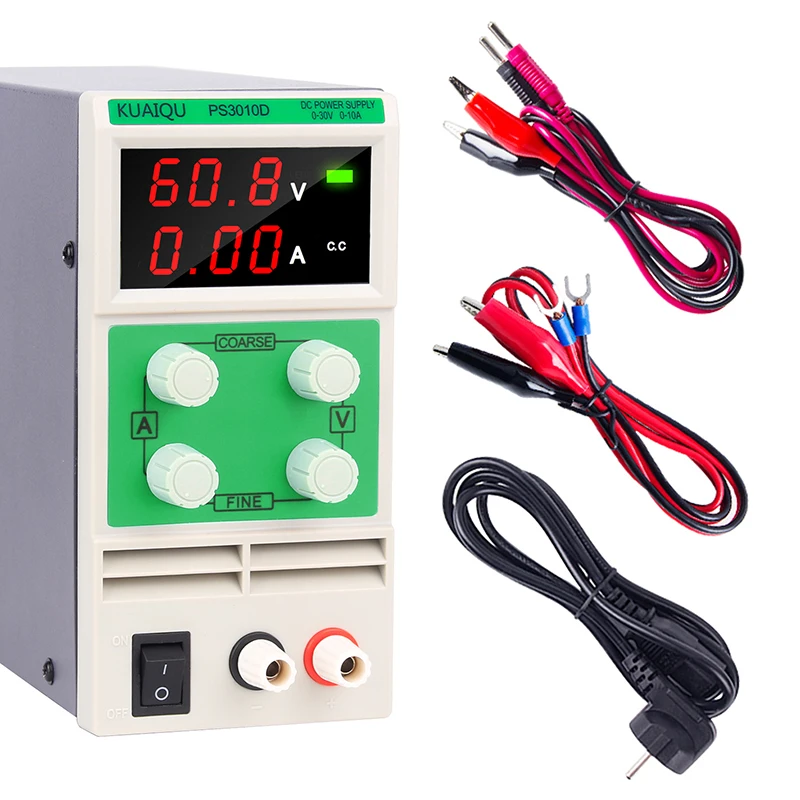 PS 30V10A Мини DC Питание 30V 10A Регулируемый 60V 5A USB цифровой импульсный источник Напряжение регулятор стабилизаторы ремонт ноутбуков паяльная источник - Цвет: PS 30V10A