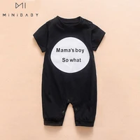 618 specia gift baby boys rompers 2021 summer newborn clothes short sleeve black jumpsuit toddler costume for kids infants