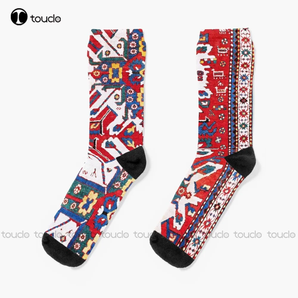 

Chelaberd Kazak South Caucasus Rug Print Socks Unisex Adult Teen Youth Socks Personalized Custom 360° Digital Print Funny Sock