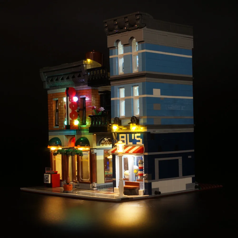 Комплект со светодиодной подсветкой для конструктора Lego и Lepin Detective совместим с