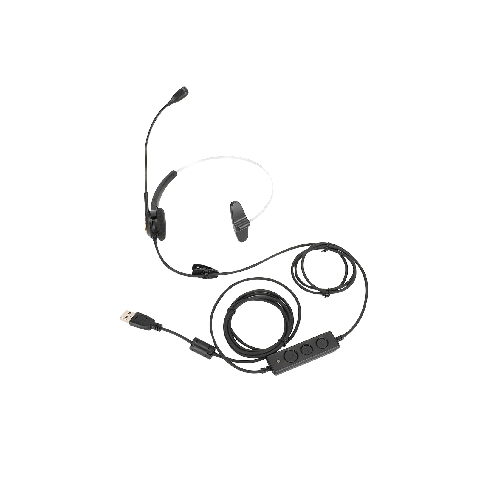 Проводная гарнитура С микрофоном оператор телефонной связи наушников Шум