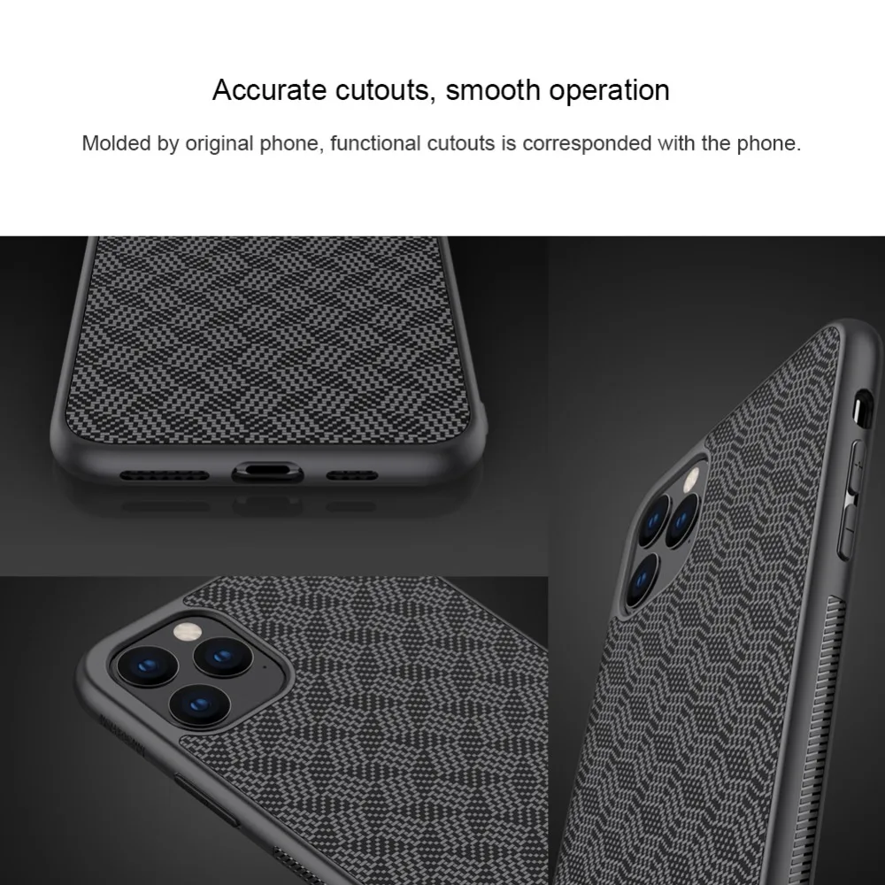 Для iPhone 11 11 Pro Max чехол для камеры Nillkin Роскошная текстура Спортивная Силиконовая задняя крышка Camshield для iPhone 11 Pro Max чехол для телефона