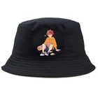 Панама с аниме Принтом Бесконечности для мальчиков и девочек, Модная хлопковая Панама, однотонная Повседневная Уличная шапка, SK8