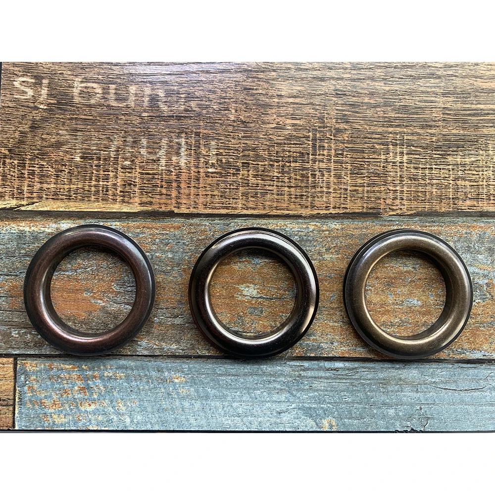 Wholesal Sales Silver Metal Rings For Curtain Grommet Top Room Decor Hanging Eyelets Accessories Assembled Press Ojal 6 | Дом и сад