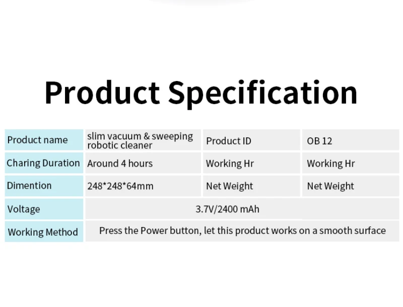 

Robot Vacuum Cleaner with USB Charging Mopping Function Robot Vacuum Cleaner Smart Sweeping Dust Container