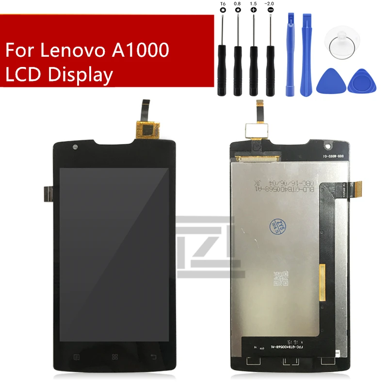 Для Lenovo A1000 ЖК дисплей + сенсорный экран дигитайзер в сборе запасные части для