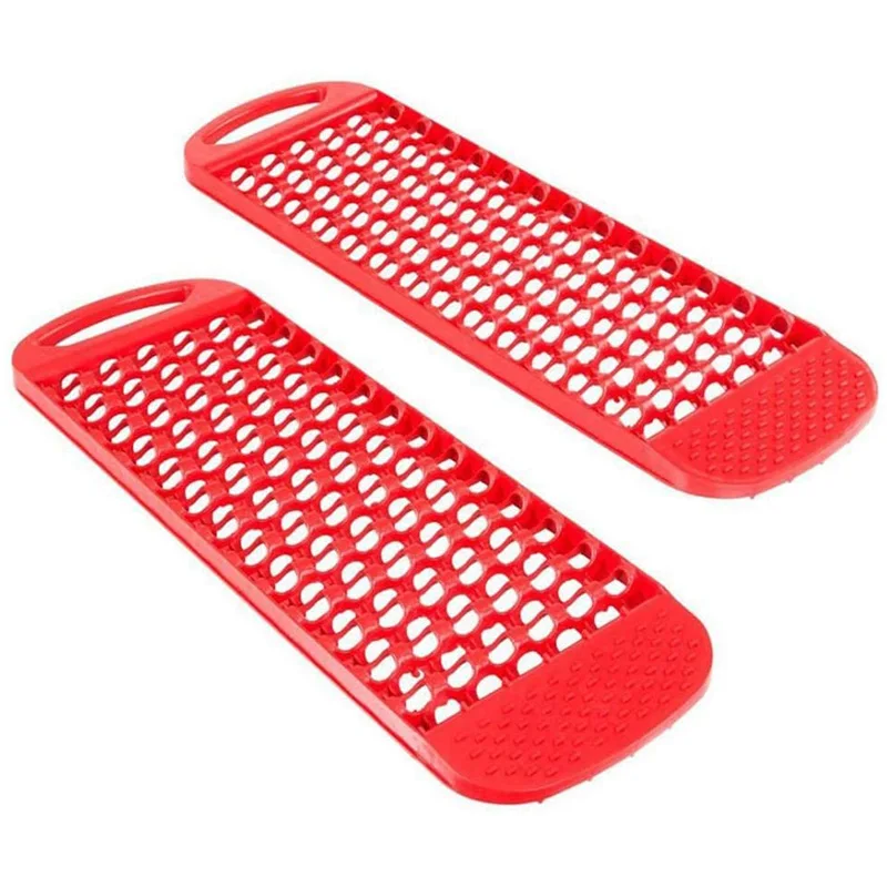 

2Pcs Universal Car Emergency Rescue Anti-Skid Board Recovery Tracks Road Tyre Ladder Sand Mud Snow