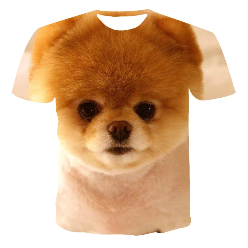 

Summer Latest Men And Women 3dt Shirt Fashion Round Neck Cute Dog Pattern 3d Printing Sports And Leisure Loose T-Shirt Xxs-6xl