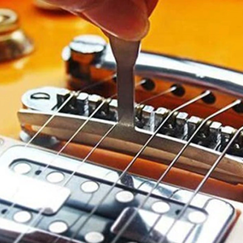 

Guitar Luthier Tools Understring Radius Gauge String Action Ruler Gauge 32 Blades Feeler Gauge Notched Radius Gauges Set